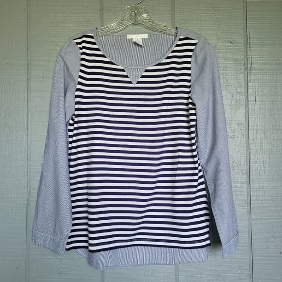 Design History Striped Long Sleeve Top. Size M - Picture 1 of 6